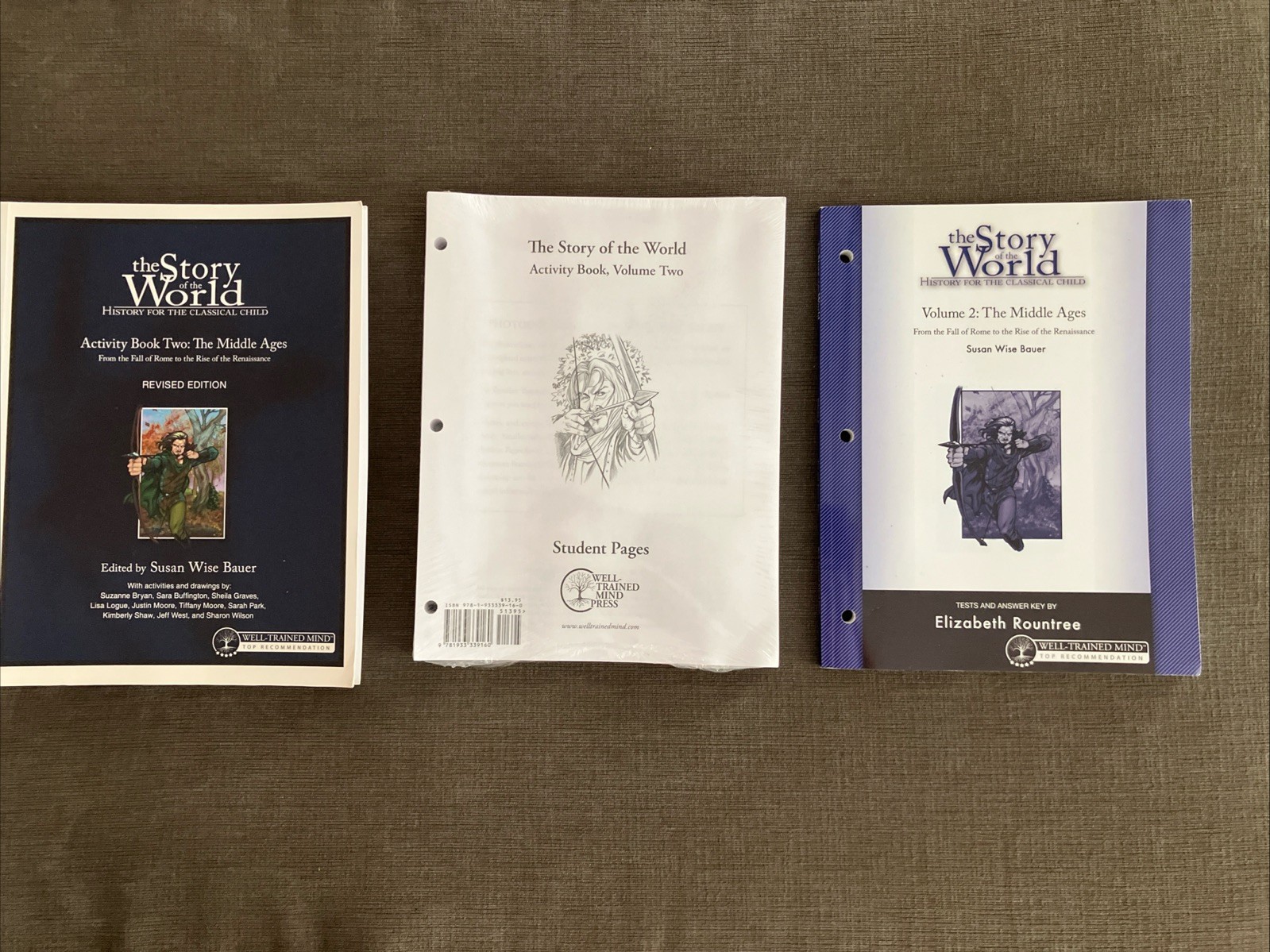 Story of the World Vol. 2 Activity Book, EXTRA Activity Book, and Tests w Answer