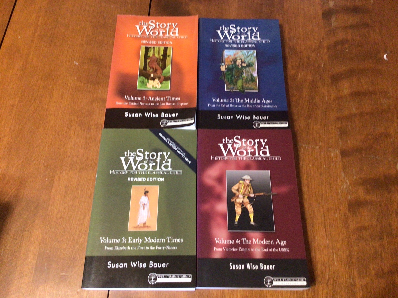 Lot Of 4 STORY OF THE WORLD History Volume 1-4 Ancient Middle Early Modern 2020