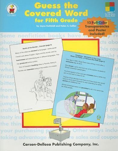 Guess the Covered Word for Fifth Grade, Joyce Kohfeldt, Acceptable Book
