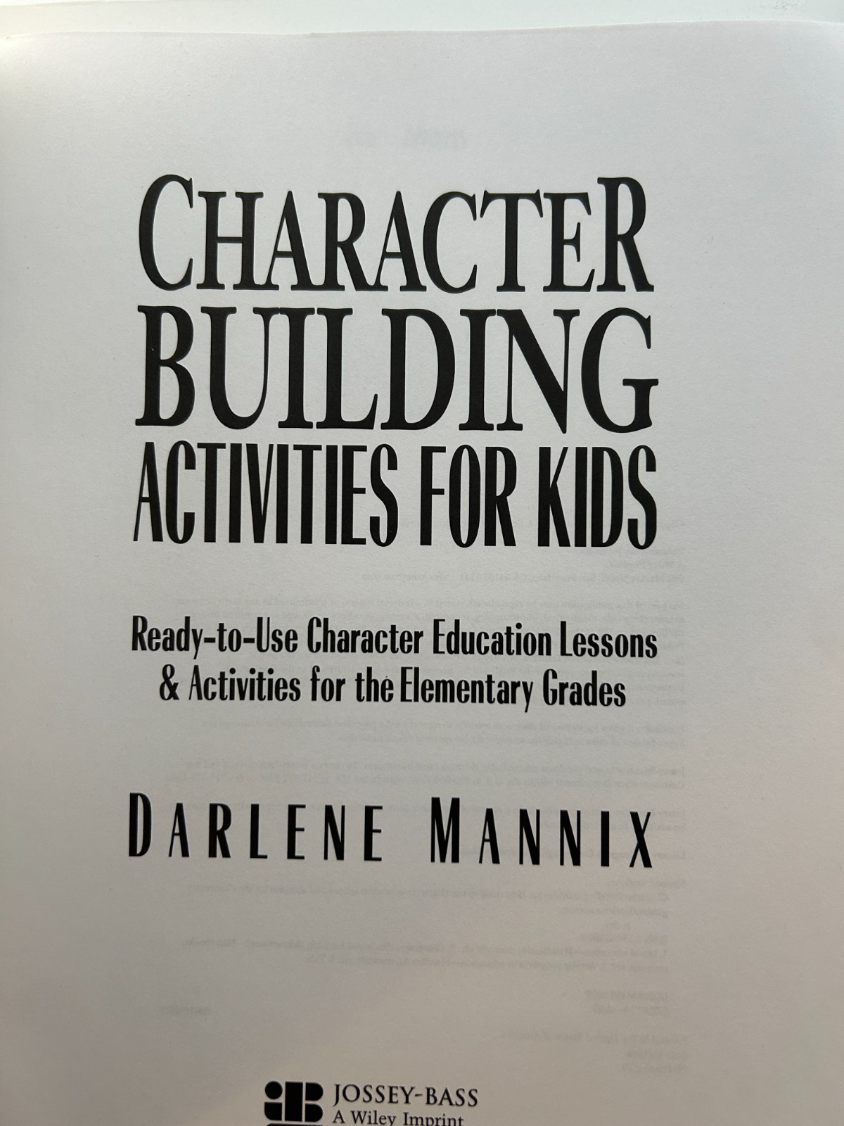 Character Building Activities for Kids Mannix Character Education Lessons