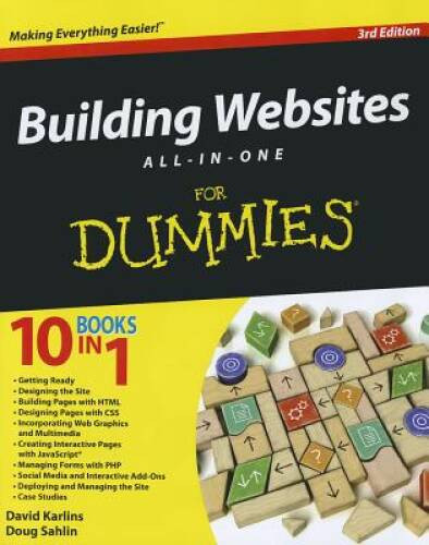 Building Websites All-in-One For Dummies – Paperback – VERY GOOD