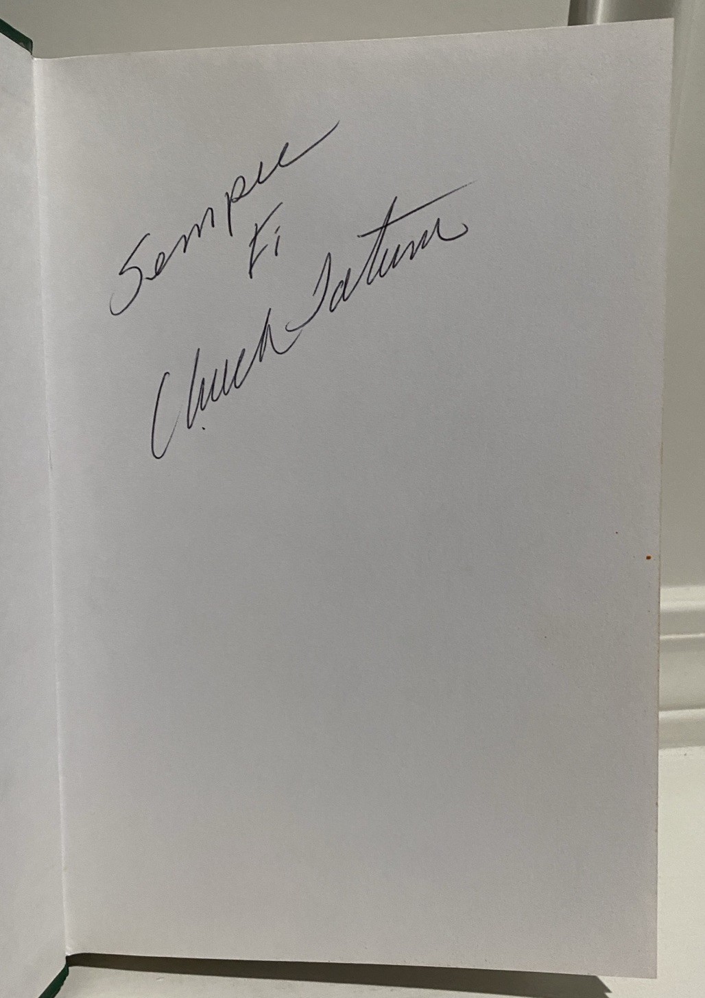 SIGNED Charles W. “Chuck” Tatum Iwo Jima Red Blood Black Sand HC Book Marines