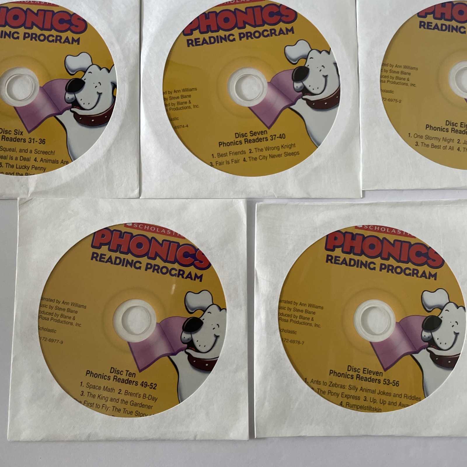 Scholastic At-Home Phonics Reading Program Lot of 11 CDs