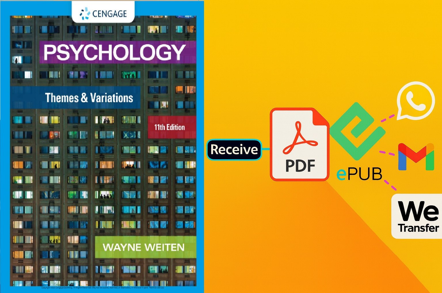 Psychology: Themes and Variations by Weiten Wayne pdf/usb