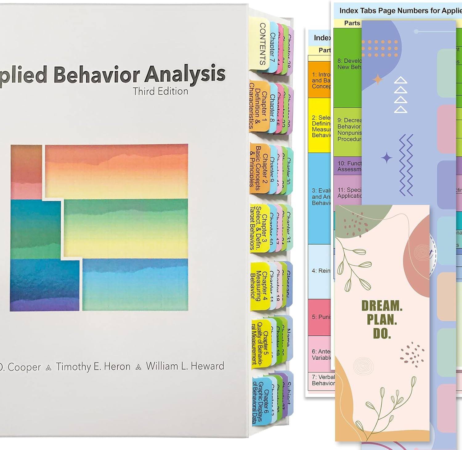 Index Tabs for Applied Behavior Analysis Cooper 3Rd Edition, Complete Book Ta…