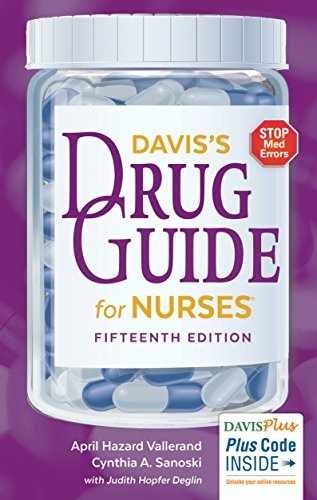 Davis&rsquo;s Drug Guide for – Paperback, by April Hazard Vallerand – Very Good t