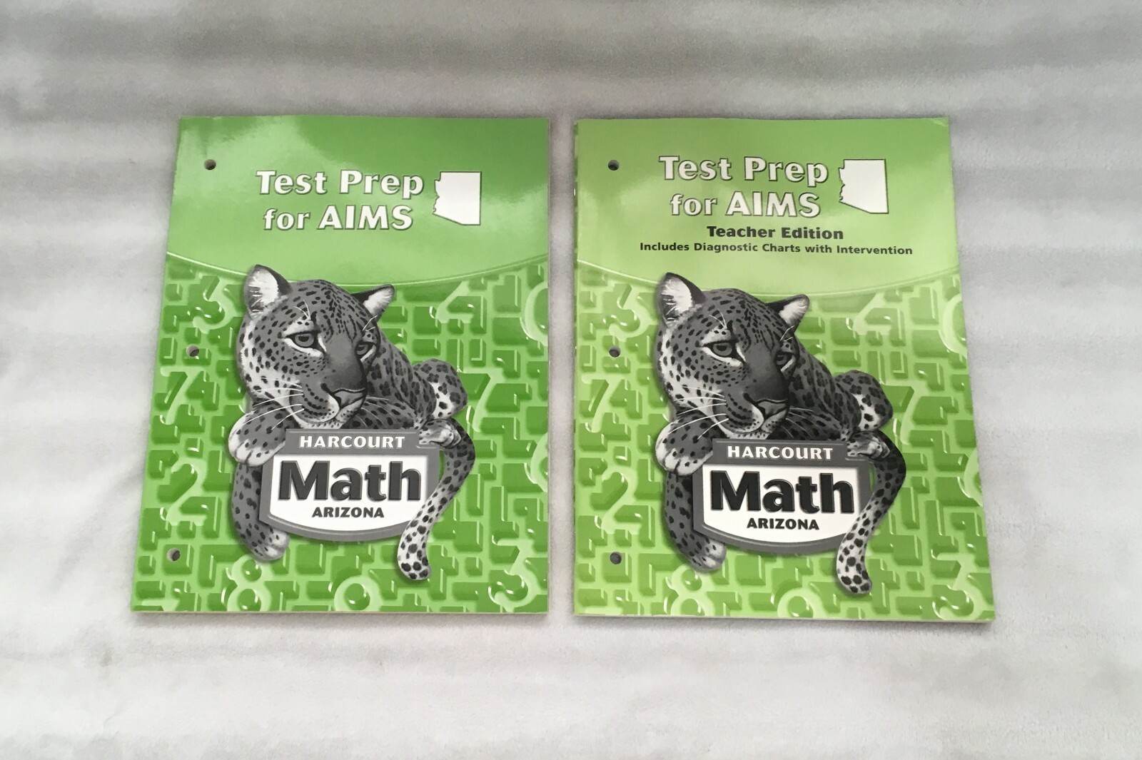 HARCOURT MATH TEST PREP FOR AIMS (ARIZONA) WORKBOOK & TEACHER&rsquo;S EDITION / GR 5