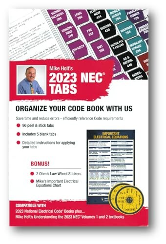 Mike Holt&rsquo;s Electrical Code Tabs based on the 2023 NEC by Mike Holt