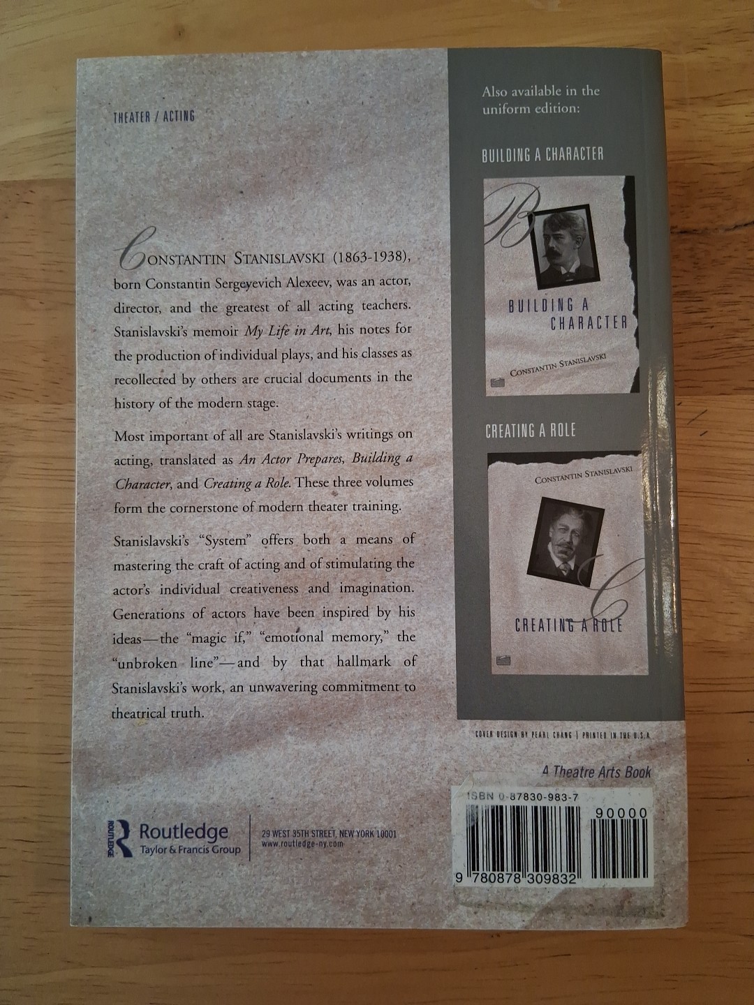 Actor Prepares by Constantin Stanislavski (1989, Trade Paperback)