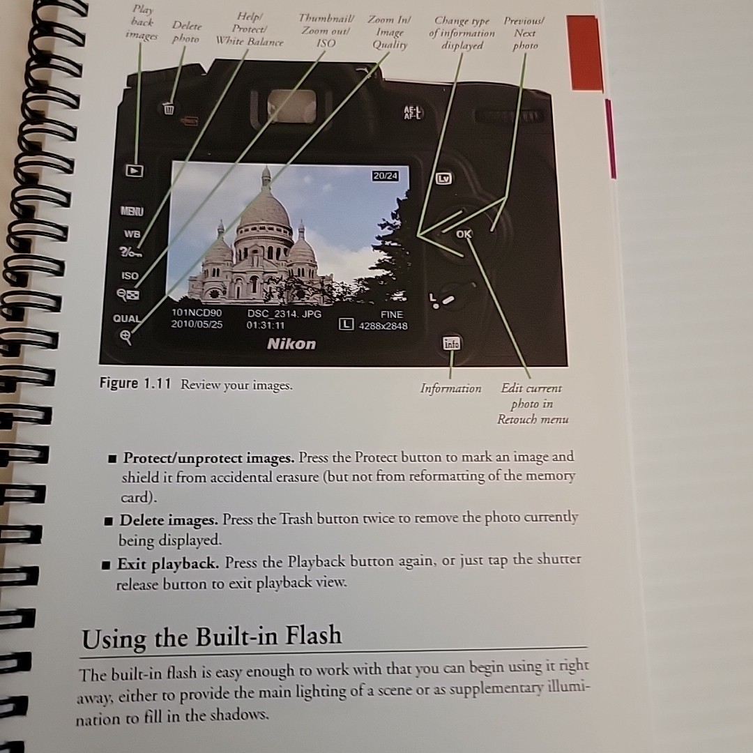 David Busch&rsquo;s Compact Field Guide for the Nikon- spiral-bound, 1435458591, Busch