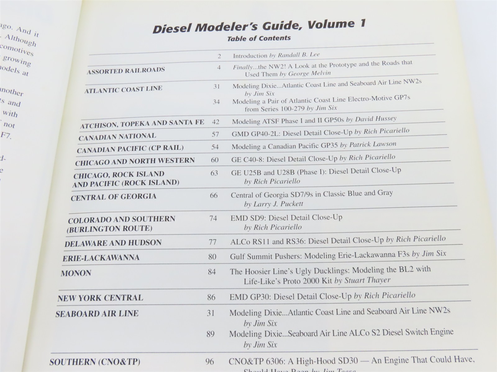 Diesel Modeler&rsquo;s Guide – Vol. 1 by Randall B. Lee Â©1996 SC Book