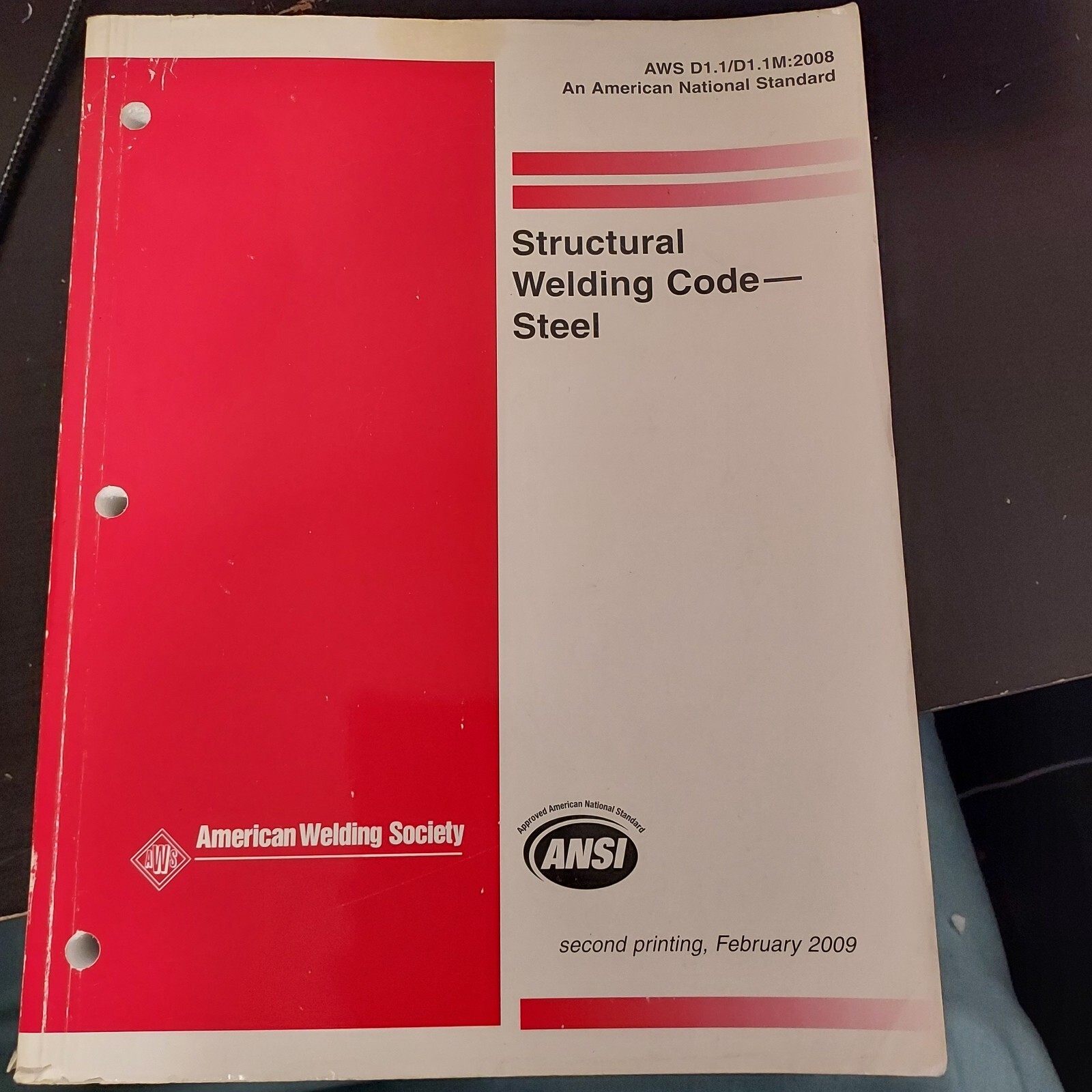 AWS D1.1/D1.1M:2008 Structural Welding Code- Steel