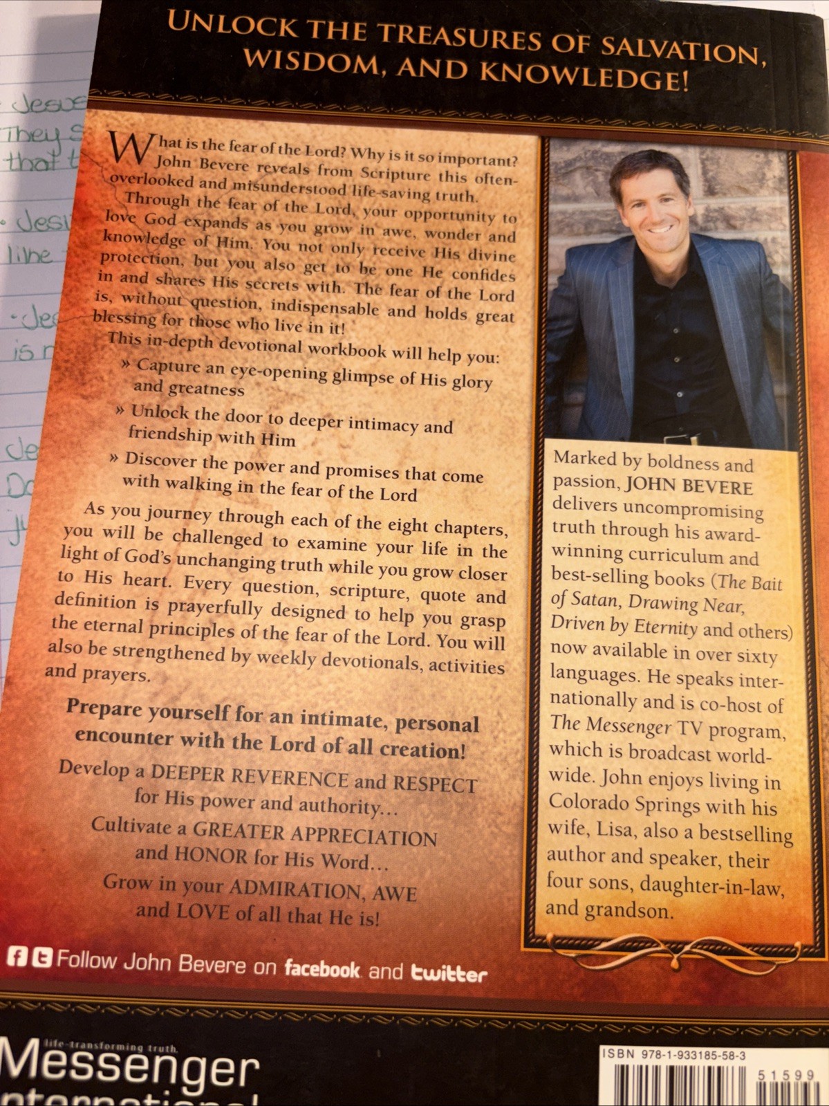 Fear of the Lord Workbook