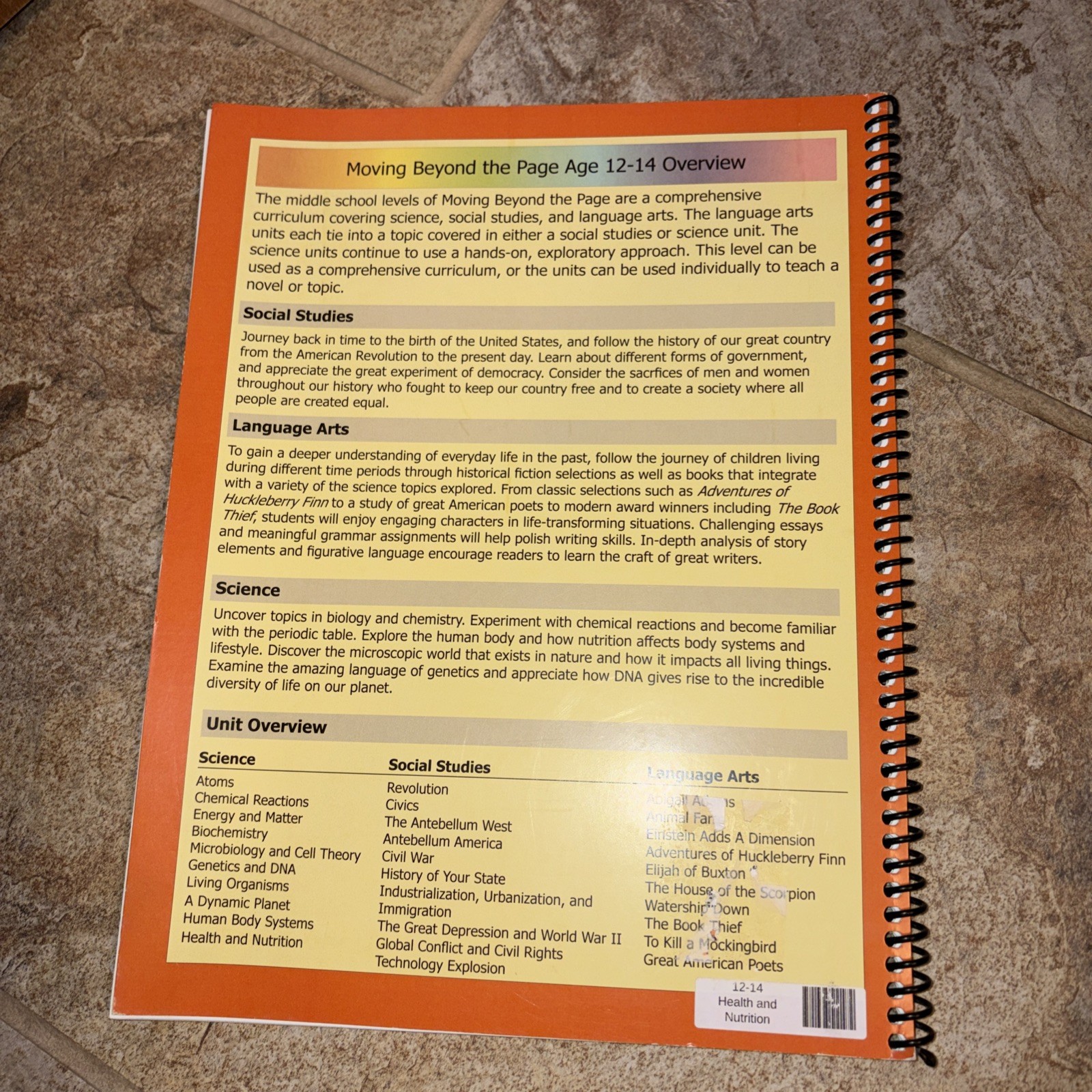 Moving Beyond the Page Age 12-14 Science Lot Of 3 Unused 2024