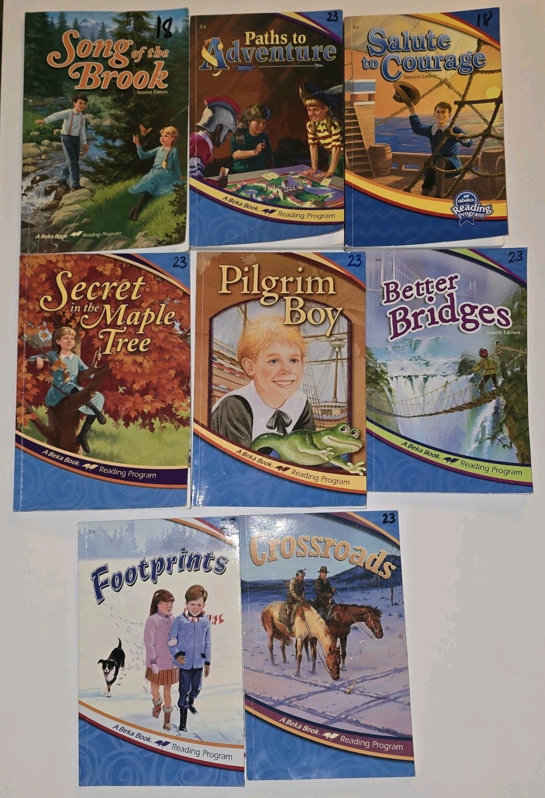 Abeka Reader Lot of 8 Books Mixed Set Homeschool Reading Phonics