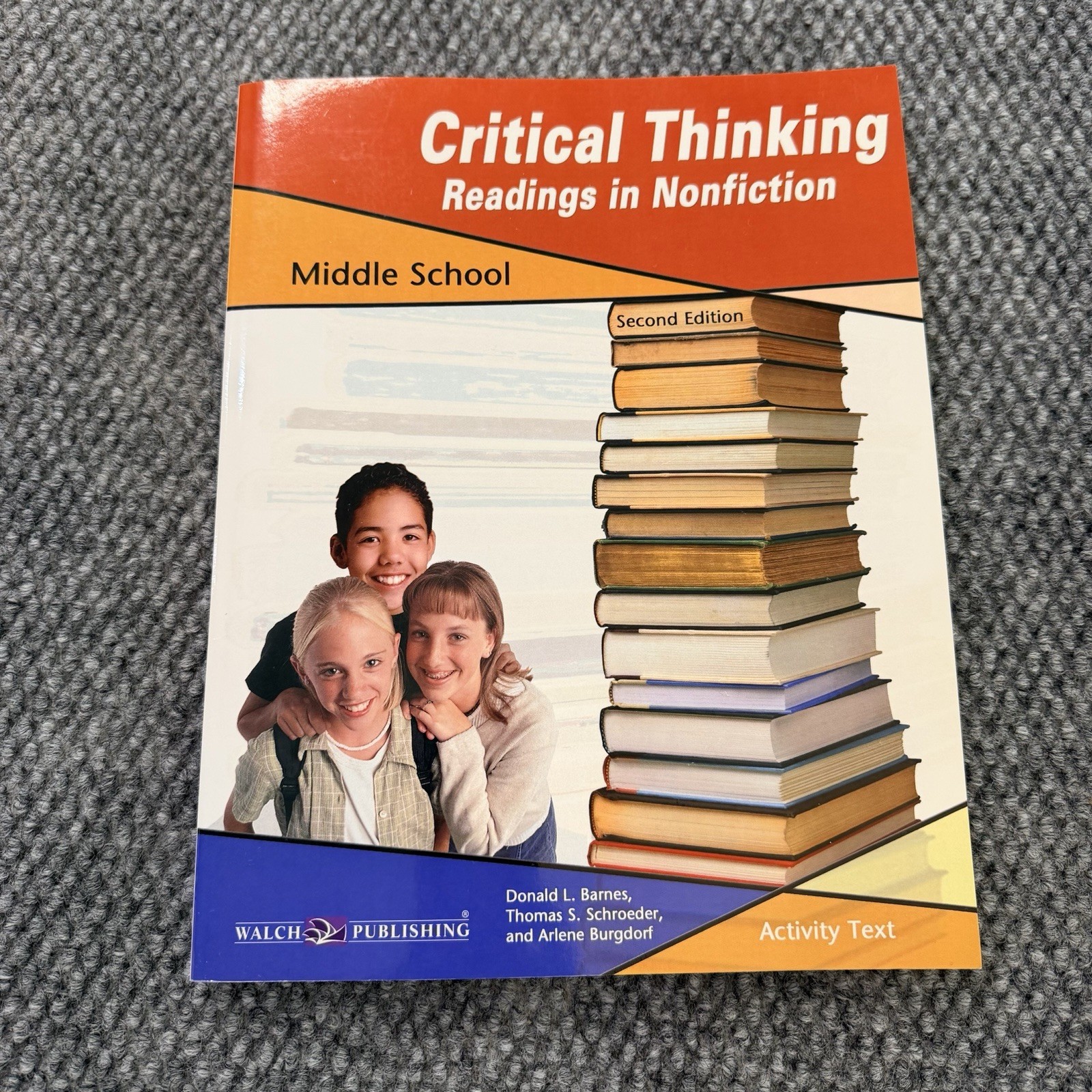 Critical Thinking for Readings in Nonfiction for Middle School, Grade 5-8