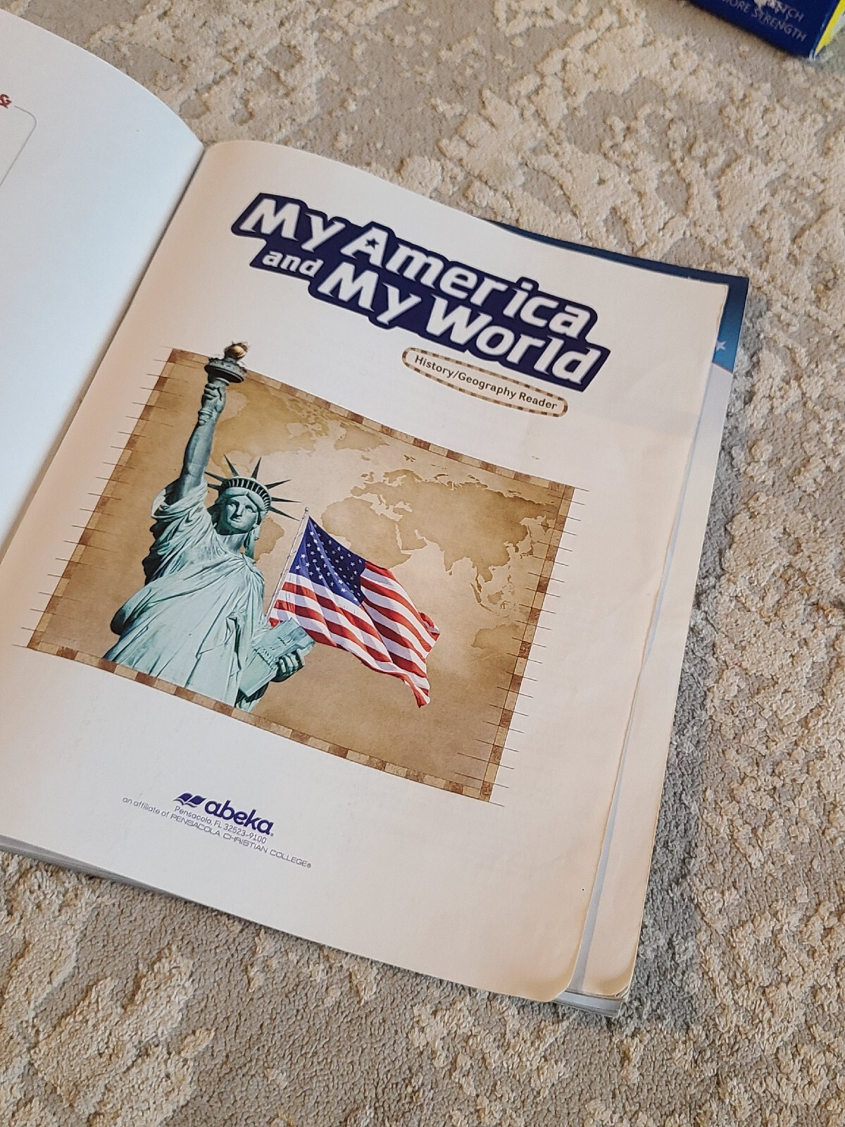 Abeka 1 My America/My World Student Reader Text 2015 5th ed. History Geography