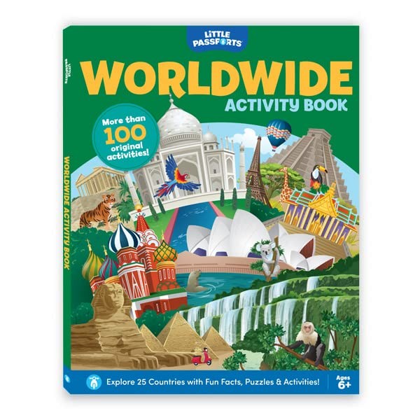 Little Passports: Worldwide Activity Book | 100+ Activities Exploring 25 Cou…