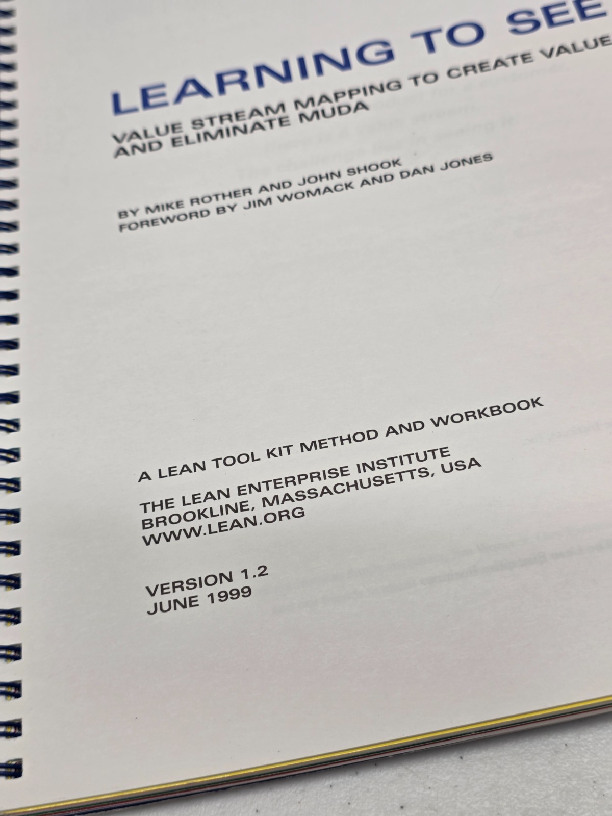 Learning to See: Value Stream – Spiral-bound, by Mike Rother; John – Good