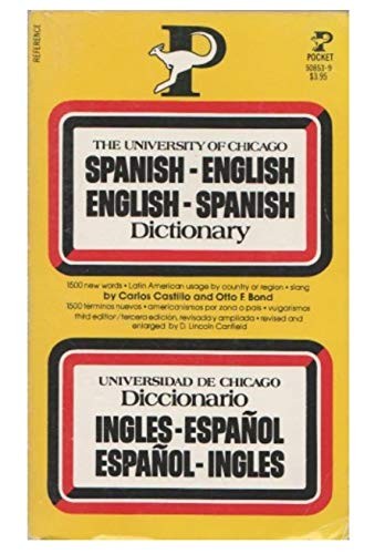 Spanish – English Dictionary – Paperback – VERY GOOD