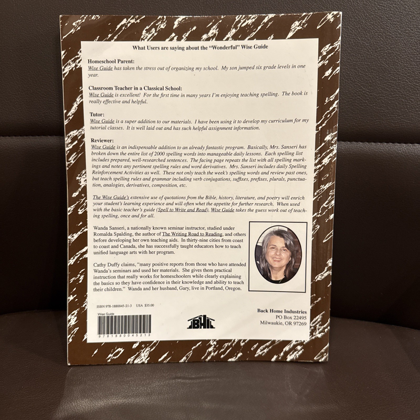 Wise Guide for Spelling Teacher Planner Wanda Sanseri 2016 Homeschooling