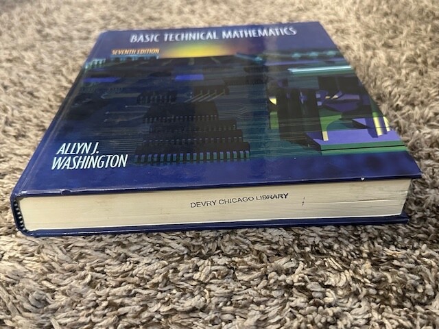 Basic Technical Mathematics by Allyn J. Washington (Discarded Library Book)