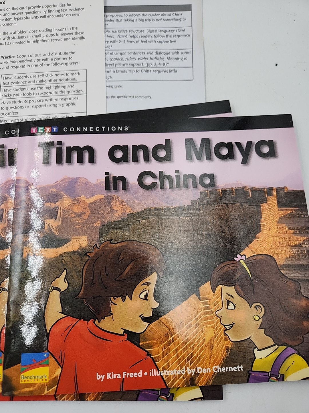 Benchmark Education Text Connections E/8 (6) « Tim And Maya In China » Homeschool