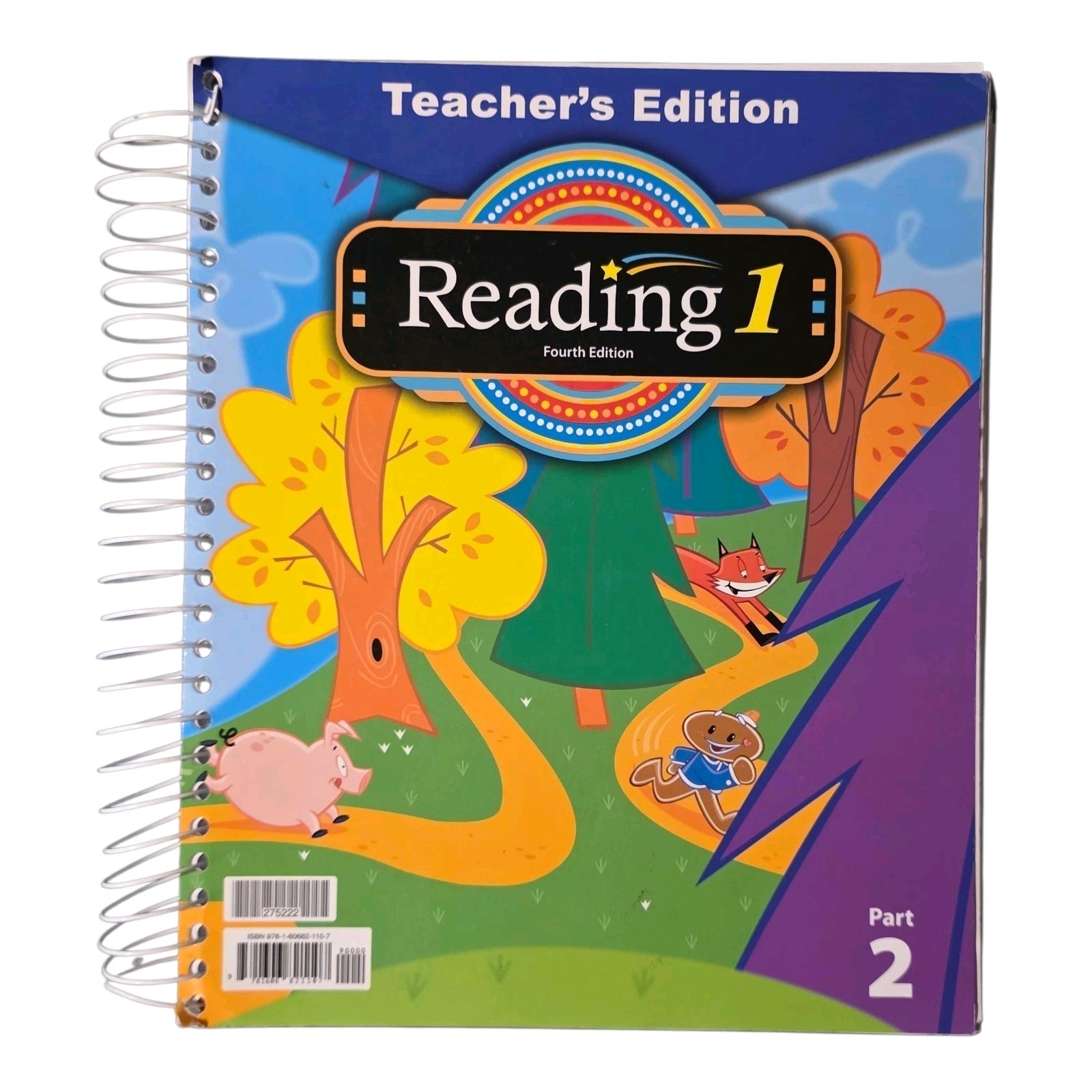 TEACHERS EDITION Reading 1 Part 2 Fourth Edition BJU Spiral Bound Homeschool