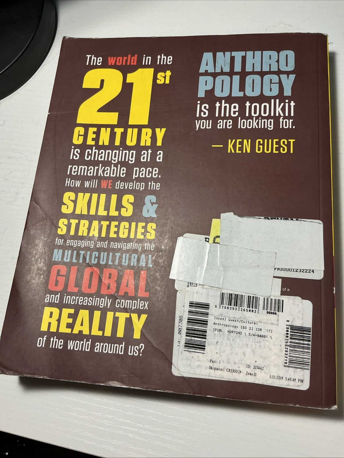 Cultural Anthropology : A Toolkit for a Global Age by Kenneth J. Guest