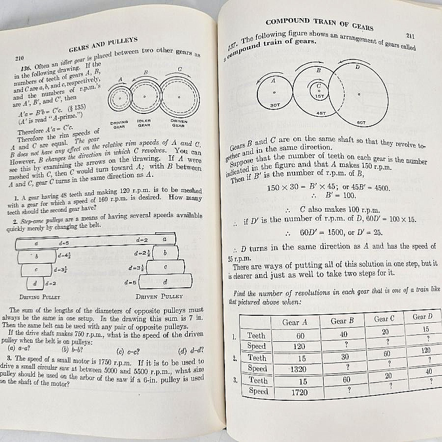 General Mathematics At Work Ewing Hart Industrial Hardcover Math 1952 Vintage