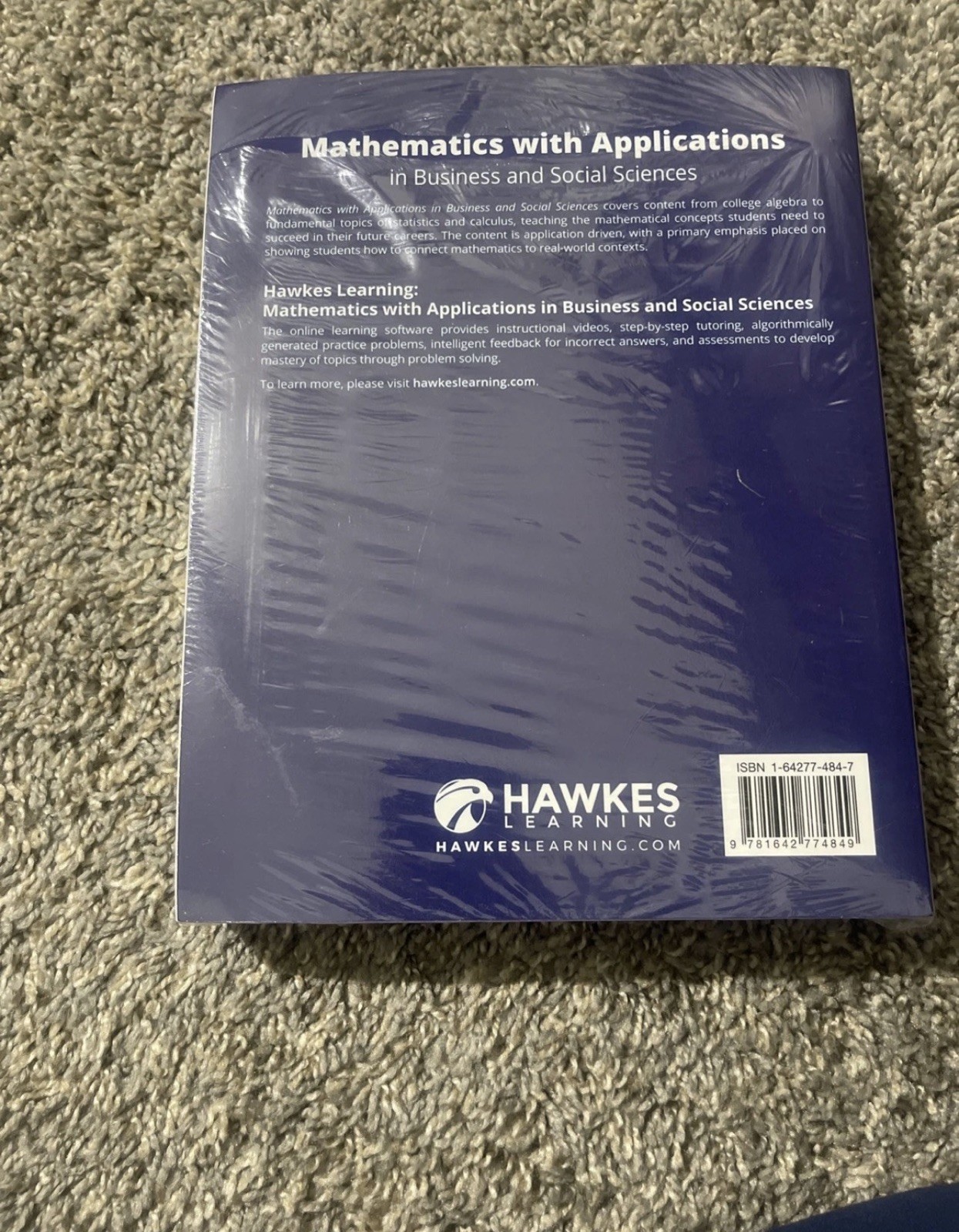 Mathematics with Applications in Business and Social Science Hawkes Learning.