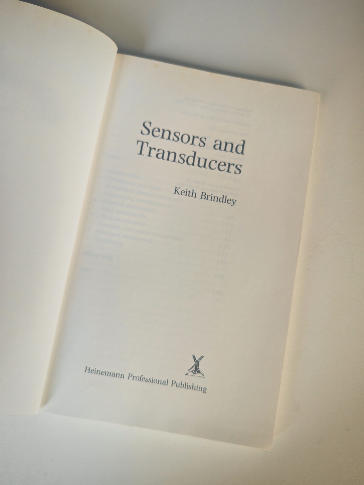 Sensors and Transducers – Keith Brindley | Heinemann Newnes | 1988 Engineering B