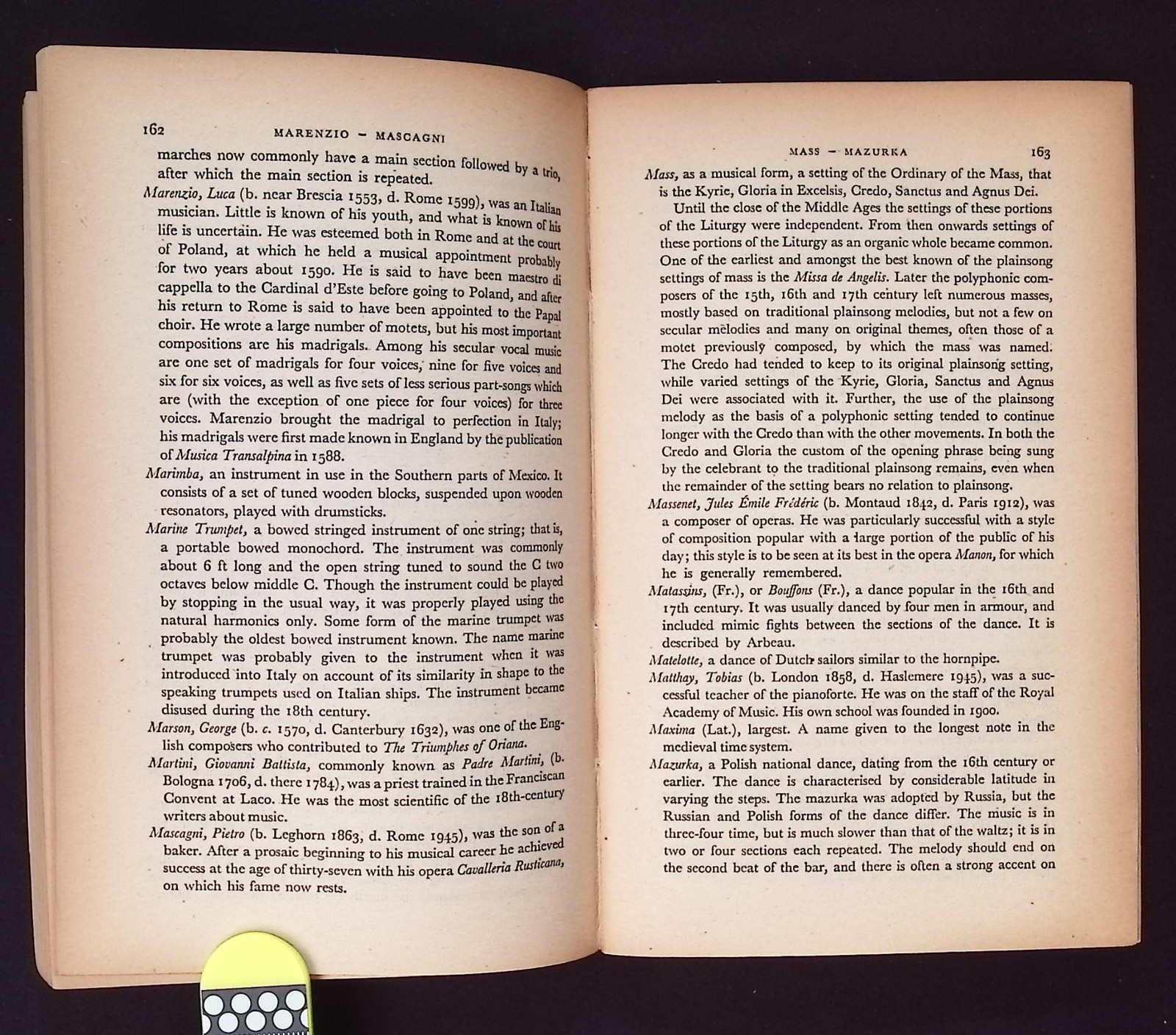 A Dictionary of Music by R. Illing, 1950 1st Edition, Penguin Reference Books PB
