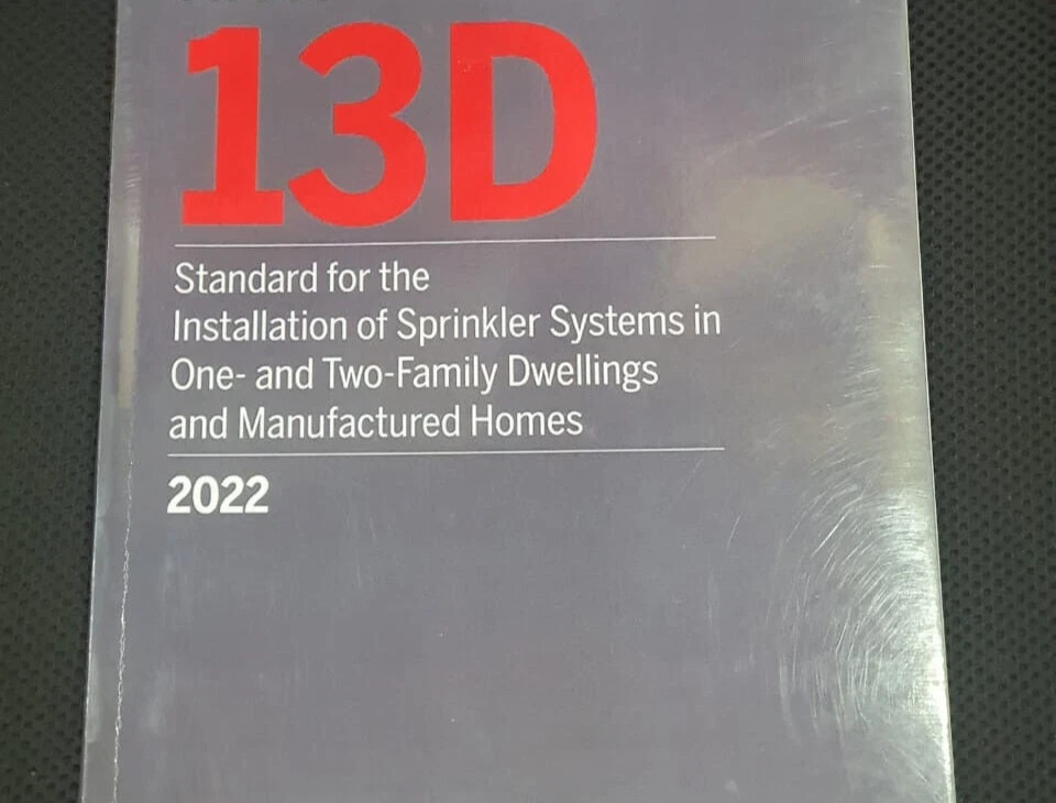 NFPA 13D Standard for Installation of Sprinkler Systems in ONE 2022 USPS
