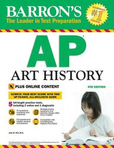 Barron&rsquo;s AP Art History, 4th Edition: With Bonus Online Tests – Paperback – GOOD