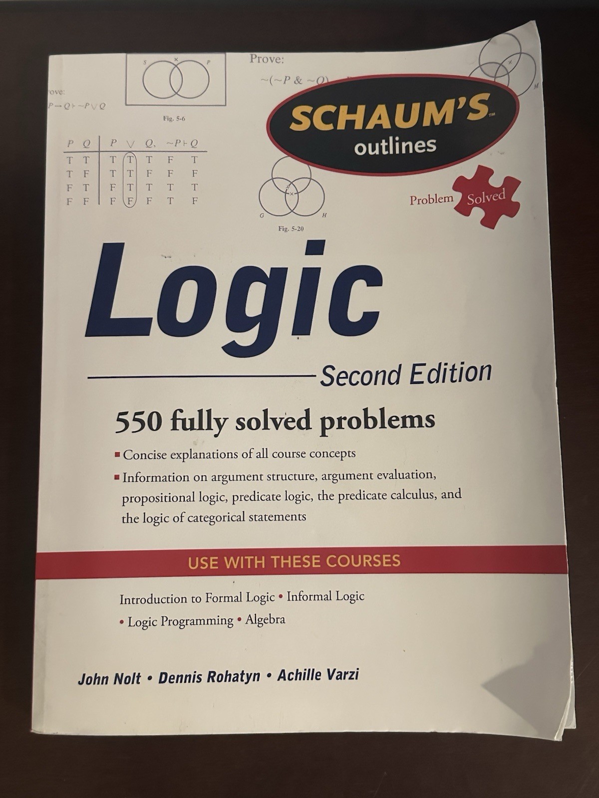 Schaum&rsquo;s Ser.: Schaum&rsquo;s Outline of Logic by John Nolt