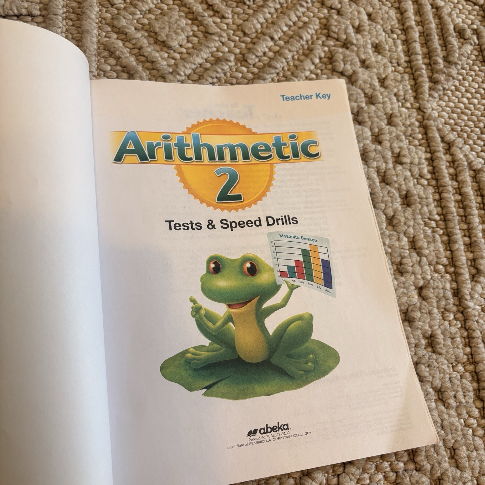 Abeka Arithmetic 2 Lesson Plans + Teacher Key + Test/Speed Drill Key 2nd Grade