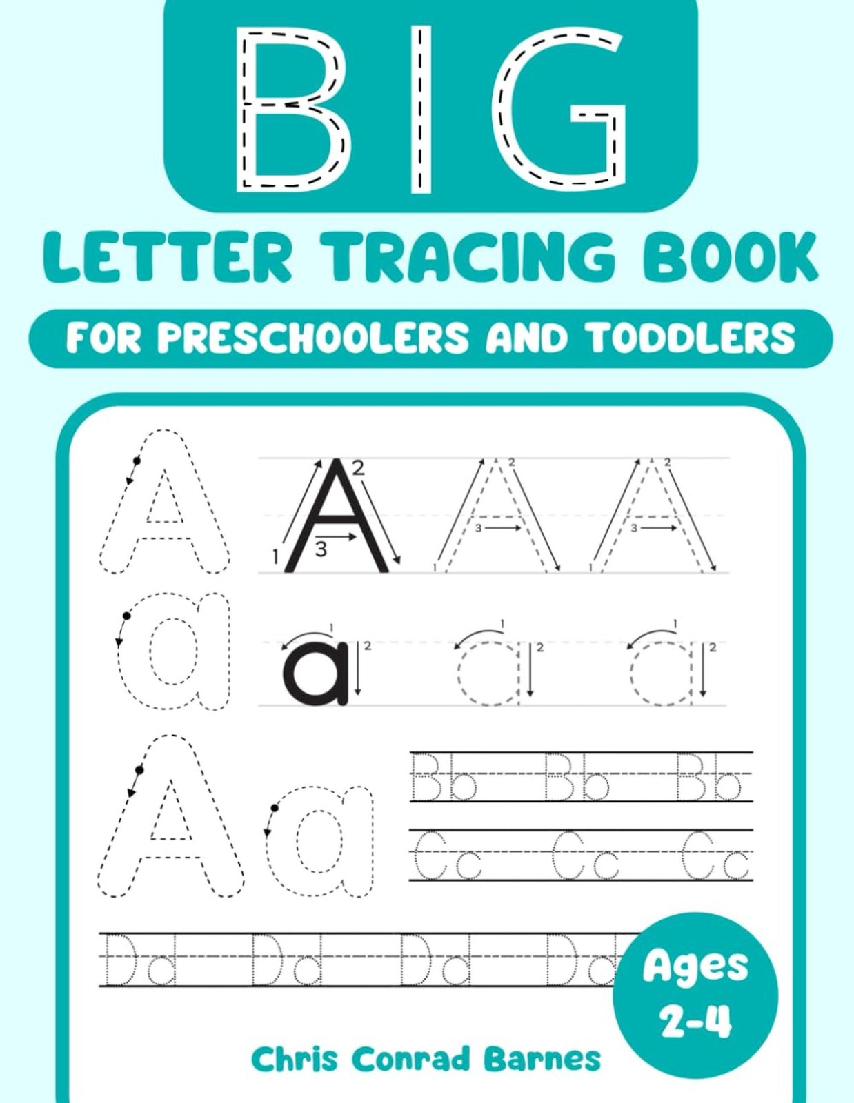 Big Letter Tracing For Preschoolers And Toddlers Ages 2-4: Pen Control Tracin…