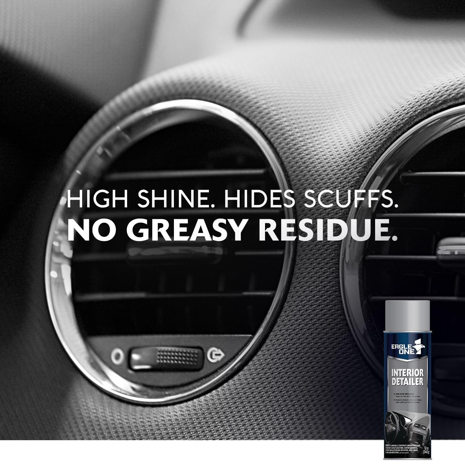 Car Interior Detailer Spray – One Step Cleaner for Cars & Trucks, 12 Oz