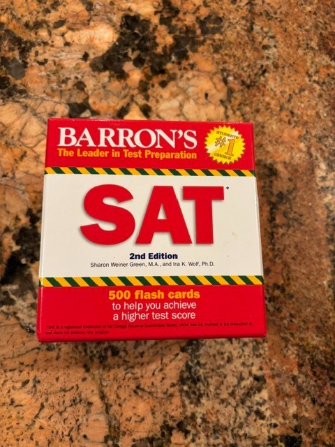 Barron&rsquo;s SAT Flash Cards, 2nd Edition – Cards – Very Good