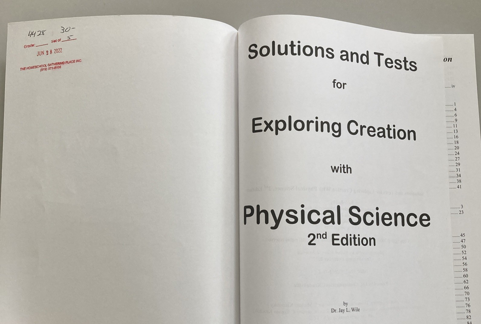 Apologia Exploring Creation Physical Science Text, Test and Solution Set, CDs