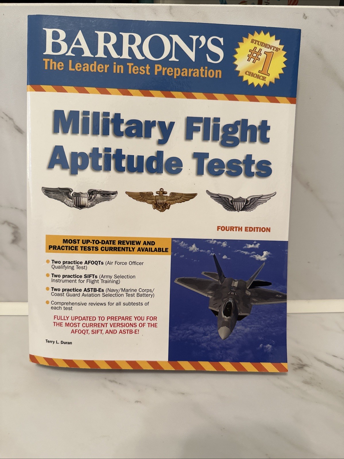 Barron&rsquo;s Test Prep Ser.: Military Flight Aptitude Tests by Terry L. Duran (2018,