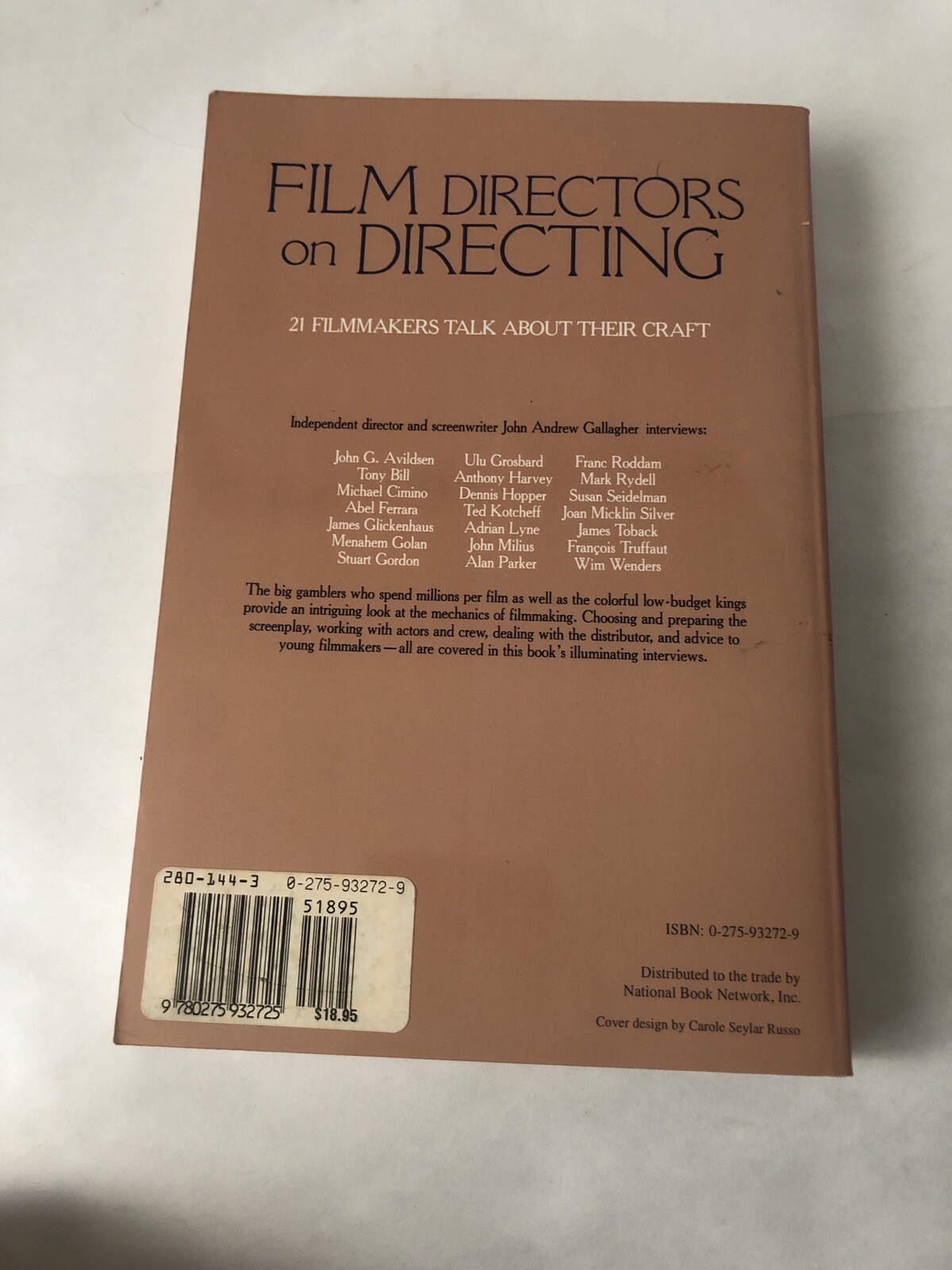 1st Edition! Brand New! Film Directors On Directing, John Andrew Gallagher