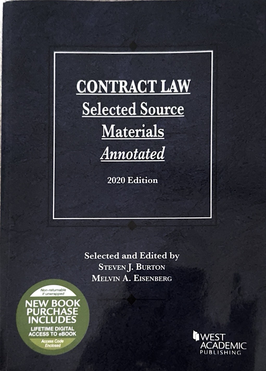 Contract Law Selected Source Materials Annotated 2020 Edition