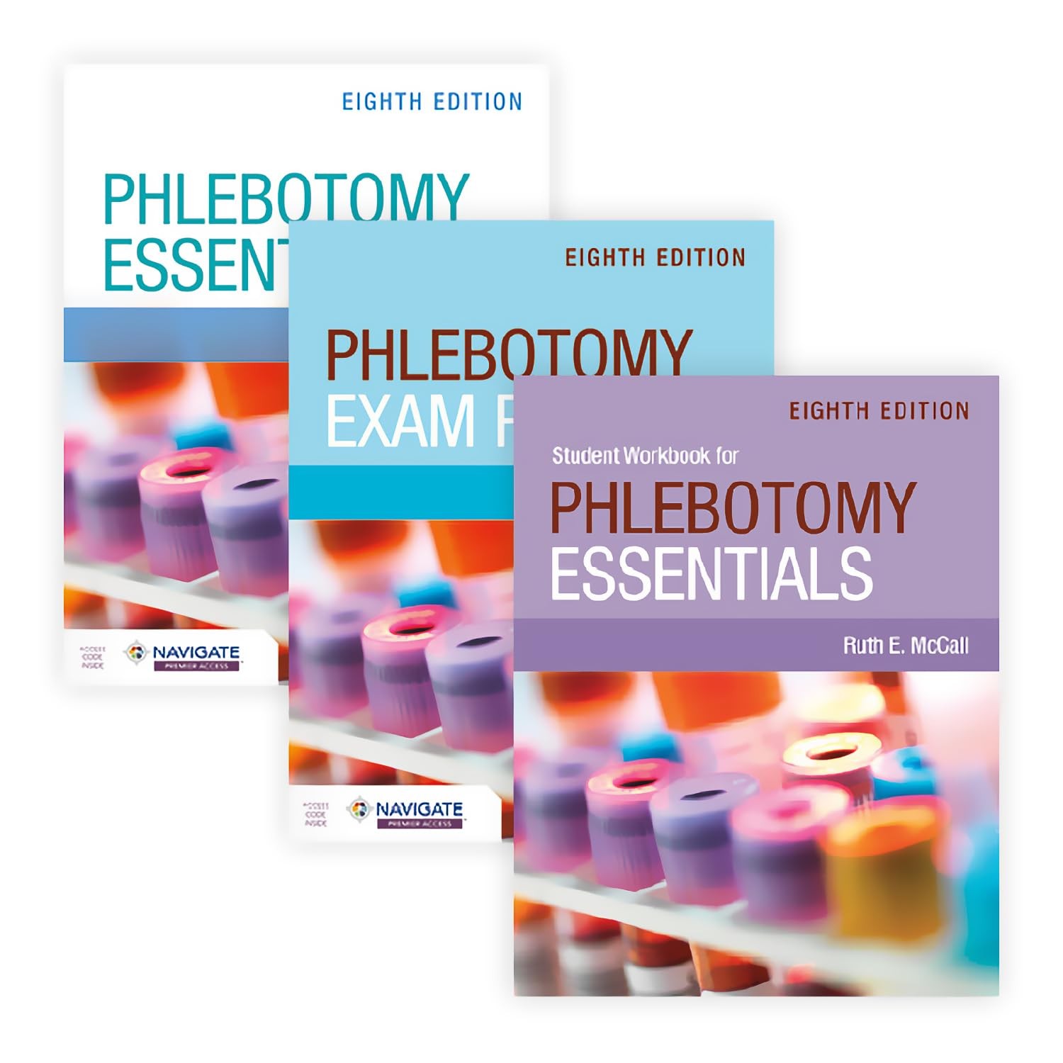 PHLEBOTOMY ESSENTIALS + STUDENT WORKBOOK + EXAM REVIEW BY Ruth E. Mccall