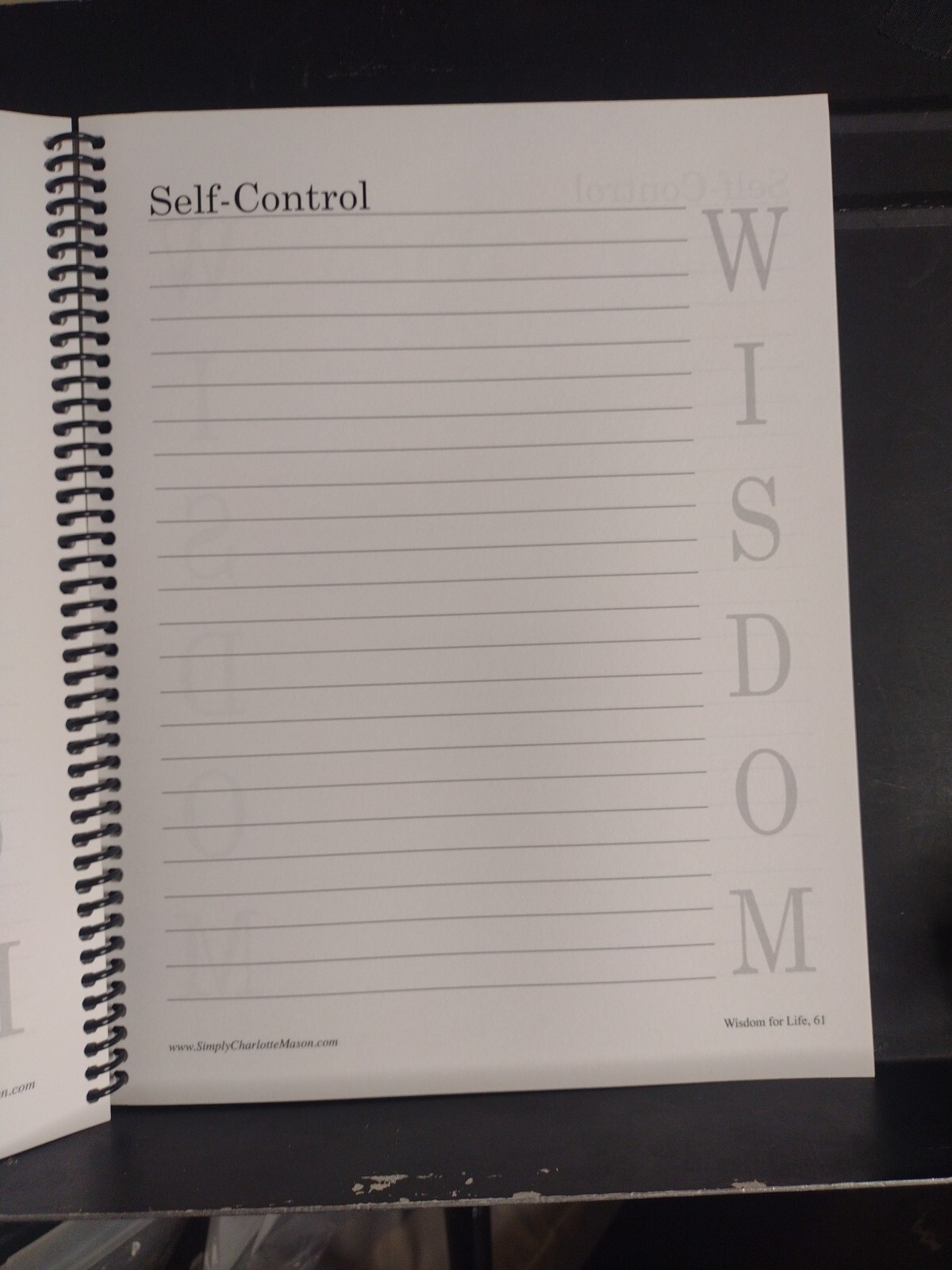 Simply Charlotte Mason Wisdom For Life Proverbs Grades 7-12 Shafer Sonya VG