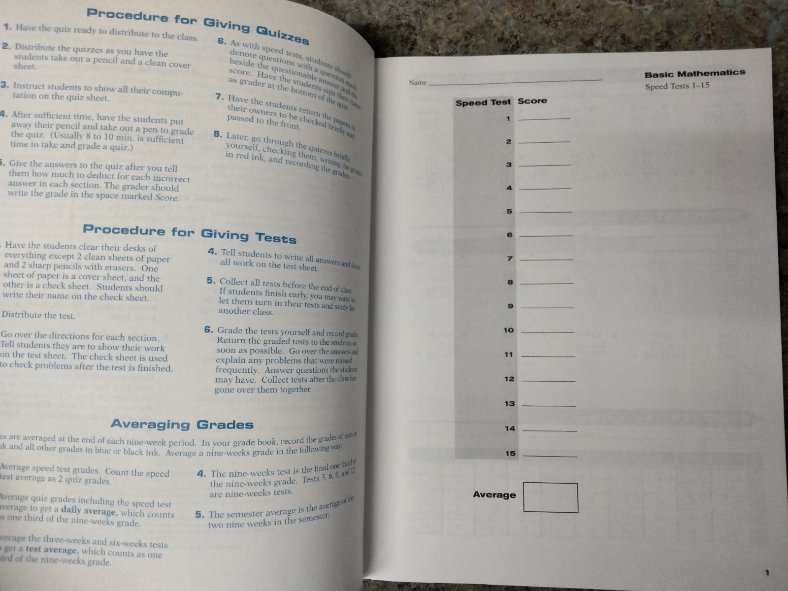 A Beka Basic Mathematics Third Edition Teacher Edition and Answer Keys