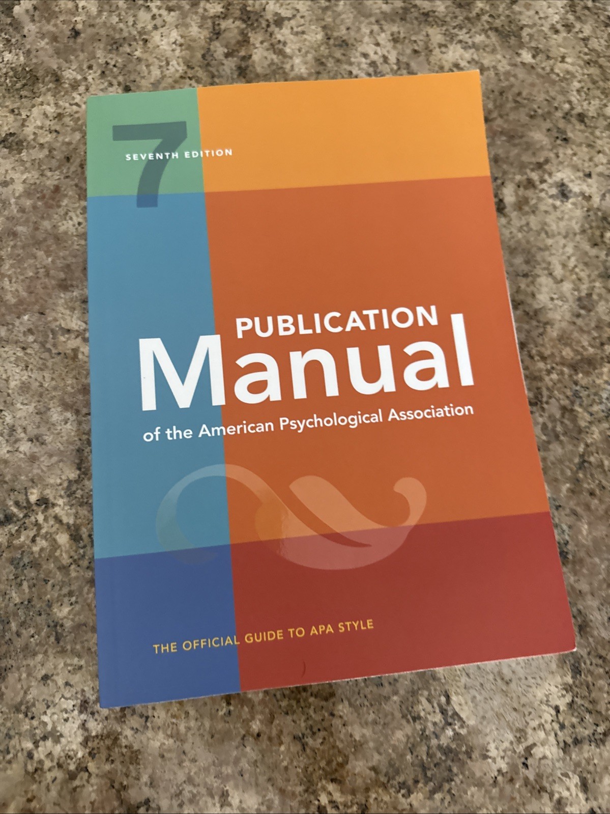 Publication Manual of the American Psychological Association: 7th Edition, Offic