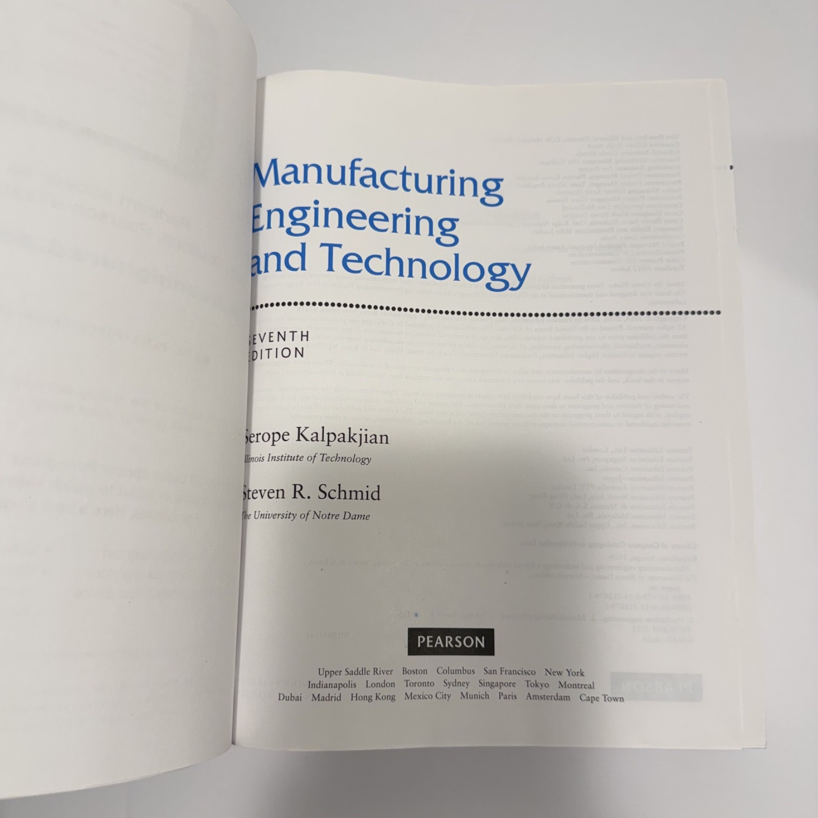 Manufacturing Engineering and Technology – 7th Ed- S. Kalpakjian and S.R. Schmid
